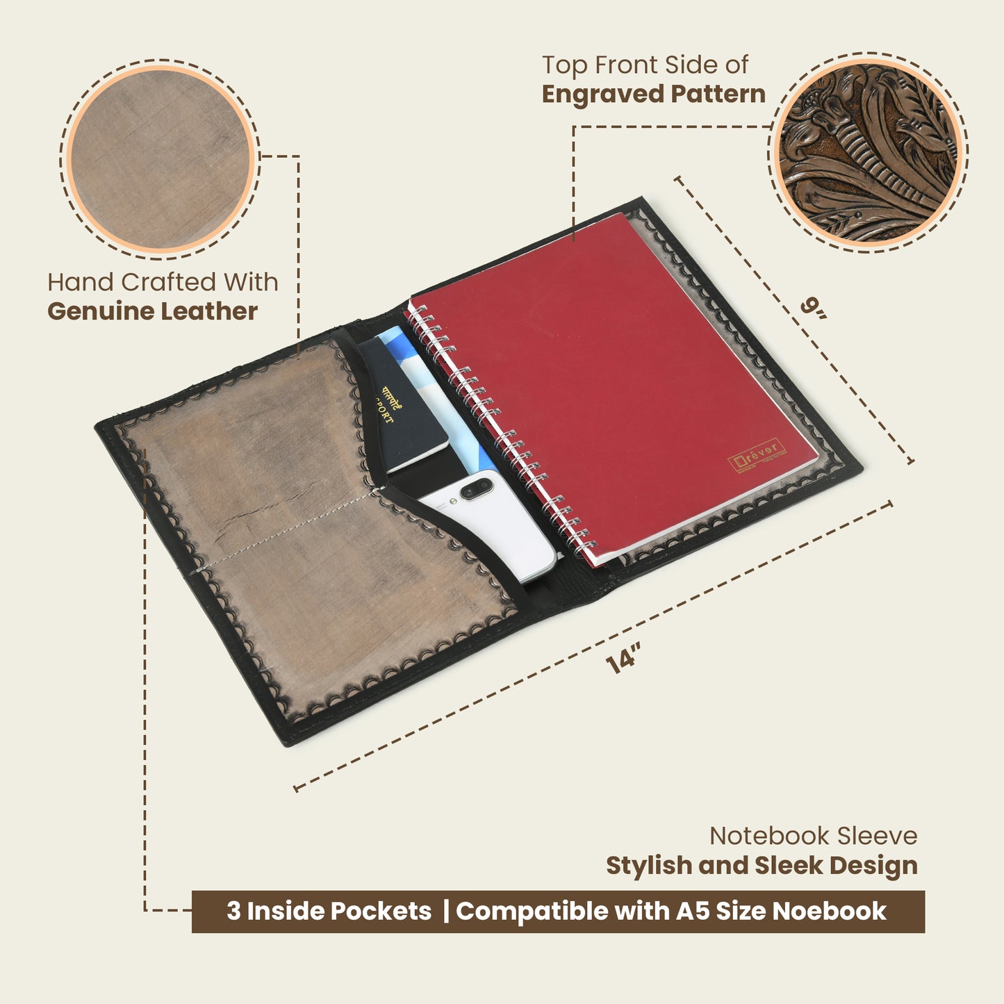 Handcrafted Leather Diary - Premium Writing Journal