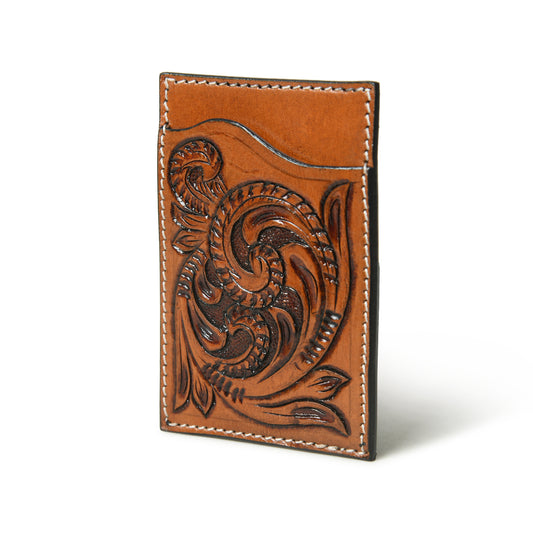 Slim genuine leather card holder, view 2 of 3