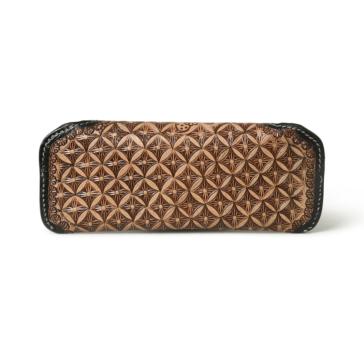 Elephant pattern leather sunglasses case, view 3 of 8
